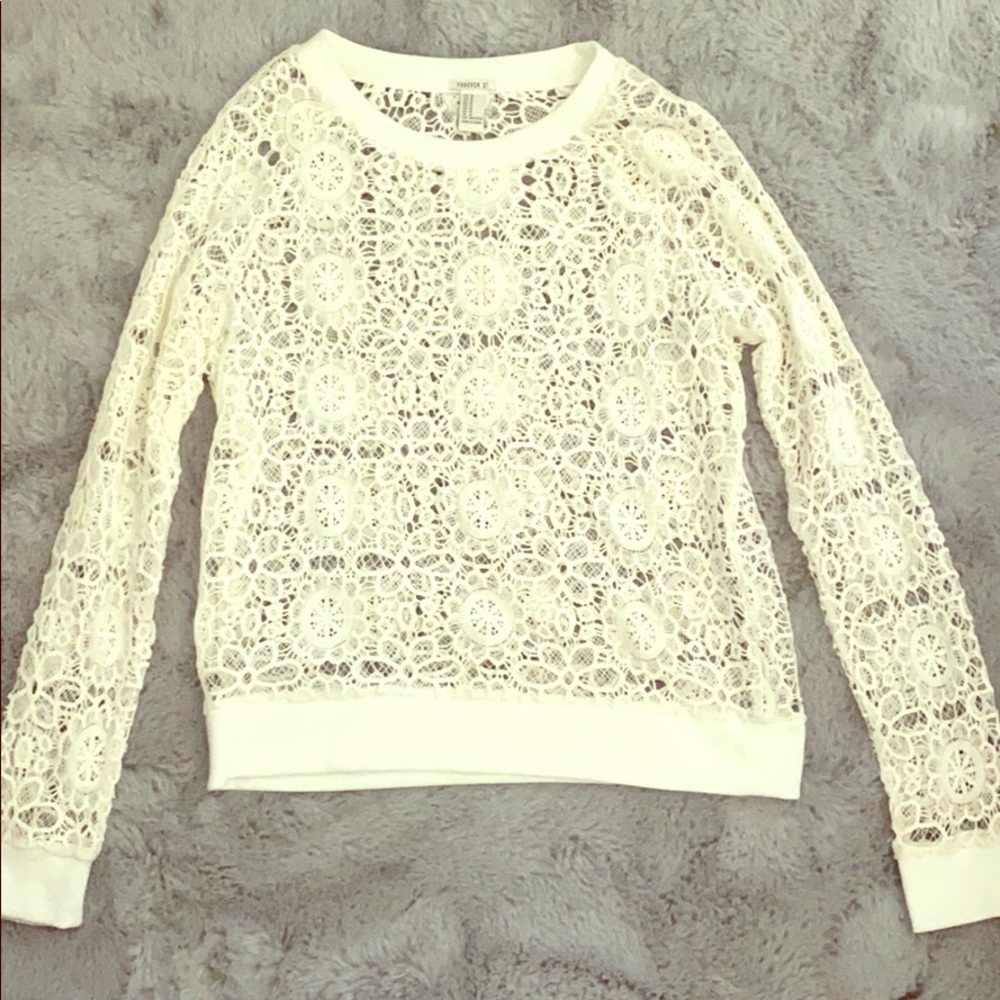 Crochet pullover